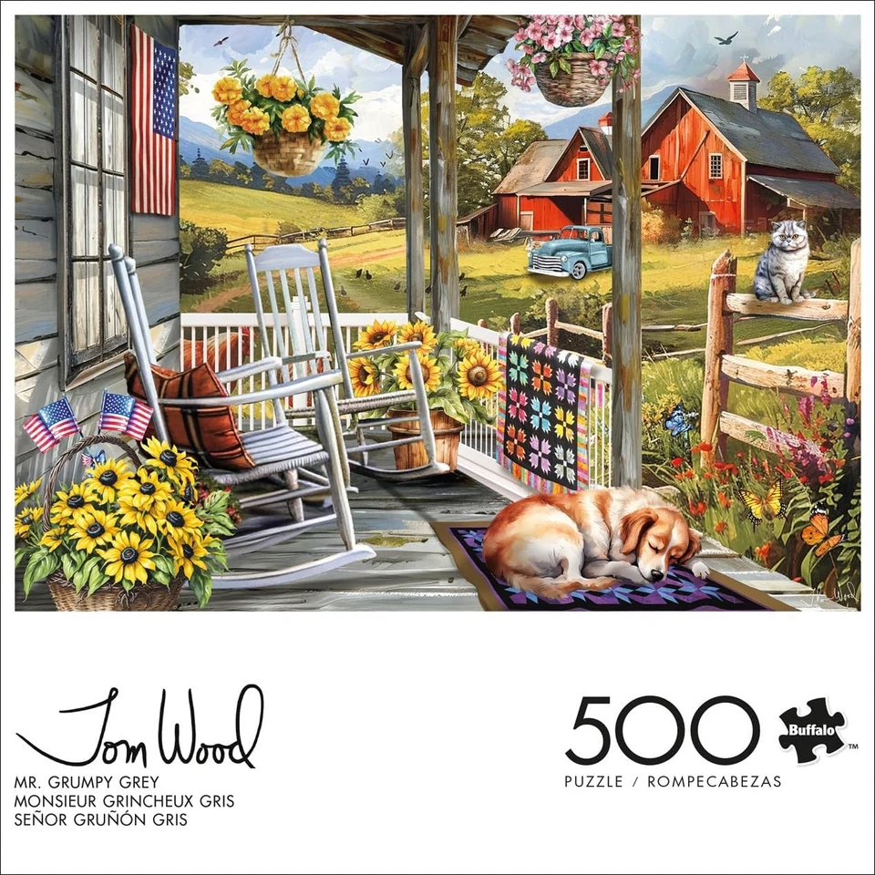 Rompecabezas Tom Wood Mr Grumpy Gris 500 piezas Adultos Desafiante 2125x1500 Foto 2 de 4