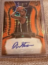 2023 Select - Rookie Signatures Dariq Whitehead #RS-WTH Neon Orange Pulsar /30