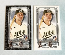 Max Muncy 2025 Topps Allen & Ginter #93 Black Border & Base Mini RC Athletics