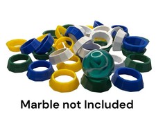 Mix Of 40 Marble Display Rings - For 1  Shooter Marbles - Lot 8314