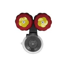 Window Cling Hummingbird Feeder Outdoor Suction Mount Red Humming Bird Glass Jar