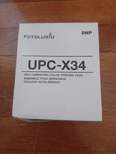  DNP UPC-X34 3.5" x 4" Self-Laminating Color Ribbon & Ink Print Pack for Sony