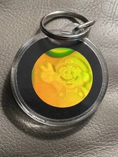 Nintendo Power Super Power Club Mario Bros. Hologram Key Chain NES RARE 1990's