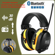 Digital Bluetooth FM Radio Headphones Ear Protection Safety Ear Muffs Electronic