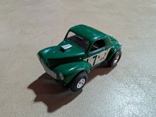 Aurora Tjet Willy's Gasser HO Slot Car green