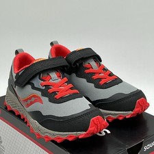 Saucony Peregrine KDZ A/C SK267490 Sneakers Kids US 13.5 Gray Trail Shoes Zogg59