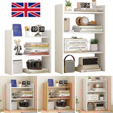 Desktop Shelf Bookcase Tabletop Storage Rack Organizer Bookshelf Display Unit W