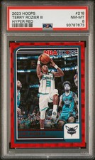 2023 PANINI NBA HOOPS HYPER RED #218 TERRY ROZIER III 3/99 PSA 8