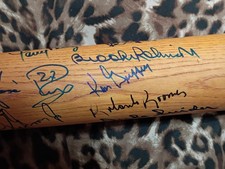 Ken Griffey Jr & Sr DUAL SIGNED Bat - 1990 Reds Multi-Signed - HOF Duke Snider