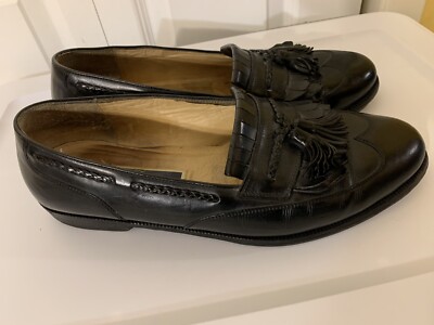 Cole Haan Bragano Mens Sz 12D Black Leather Slip On Tasseled  display picture 2