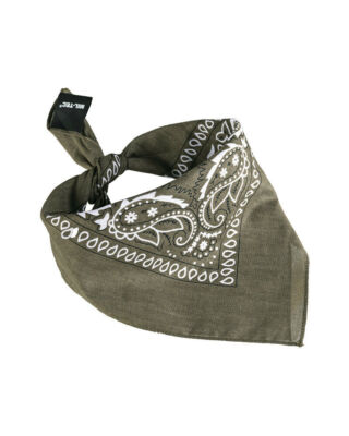 Western Halstuch Bandana Paisley Tuch Schal Headwrap Rockabilly Old School Oliv