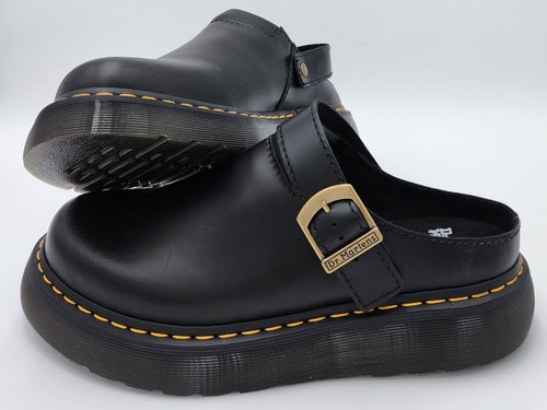 Dr. Martens Laketen Atlas Leder Slingback Plateau Pantoletten Herren Größe 12 schwarz