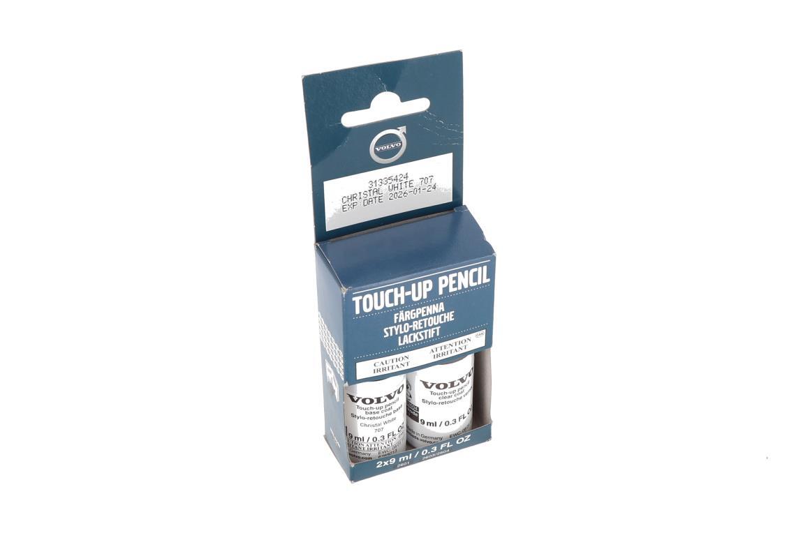 Volvo Christal White Pearl Paint 707 Touch-up Pensil Set 2x9ml 