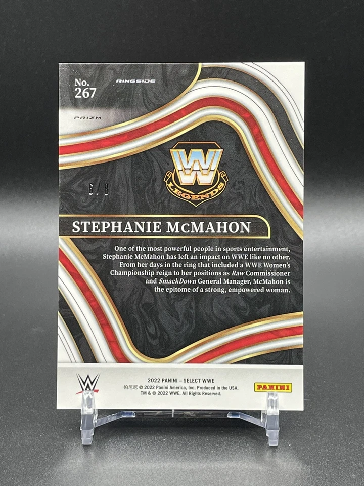 2022 WWE Select STEPHANIE McMAHON Ringside Lucky Envelopes Prizm /8 - Image 2 of 2