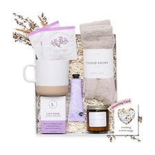 Unboxme Lavender Spa Gift Basket For Women - Relaxation Gifts I Self Care Pac...