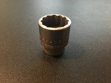 Vintage CORNWELL 3/8" Drive x 11/16" Size 12pt Socket #JS16 MADE IN USA