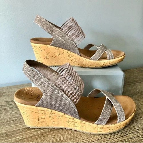 skechers luxe foam wedges