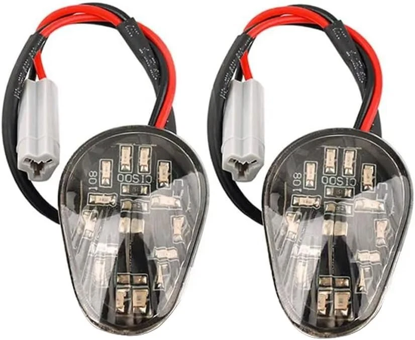 Flush Mount Amber LED Turn Signal Indicators – Fits Yamaha R1, R3, R6 Models Foto 4 de 4