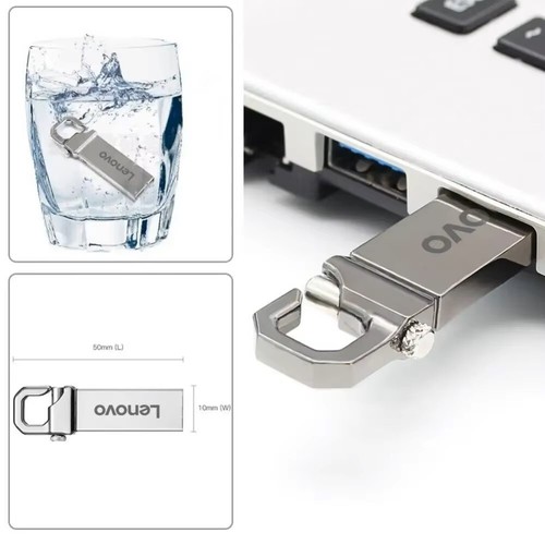 LENOVO | CLEF USB KEY | 2TO / 2TB | WATERPROOF | GRIS CLAIR | LIVRAISON 7 JOURS - Photo 2/4