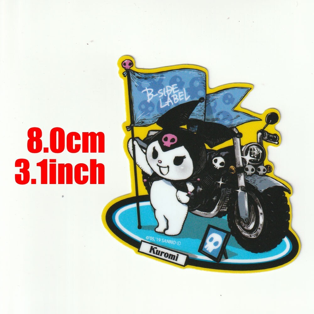 SANRIO x B-Side Label Sticker Kuromi and Motorcycle Japanese