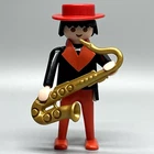 Playmobil Victorian Musician Male Adult Figure Hat Saxophone Vintage Jazz Player