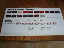 1995 Chevrolet Truck Dealer Showroom Exterior Color Selections Two Tone Options 1995 Chevrolet Truck Dealer Showroom Exterior Color Selections Two Tone Options