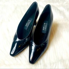Vintage Stuart Weitzman Black Leather Heels