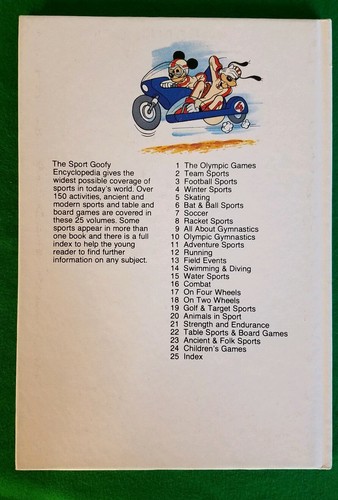 1983 On Two Wheels Walt Disney's Sport Goofy Encyclopedia Vol 18 - Picture 3 of 3