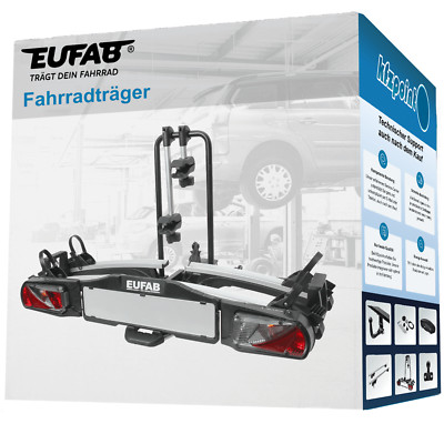 EUFAB Fahrradträger Premium II Plus für Anhängerkupplung NEU