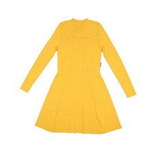 HUGO Women Cutout Sweater Dress Dark Yellow Size L