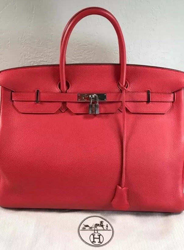 100% AUTHENTIC HERMES BIRKIN 40 CLEMENCE ROSE JAIPUR PALLADIUM HW YEAR 2010