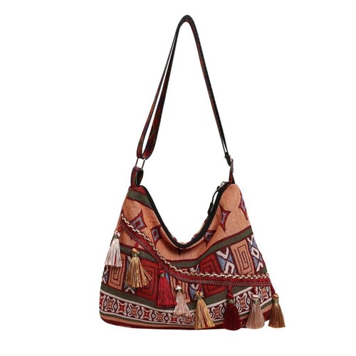 Vintage Bohemians Women Crossbody Bag Tassel Ethnic Hippie Sling Shoulder Bag AU - Picture 13 of 18