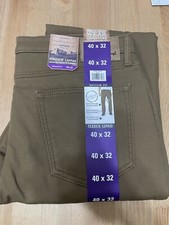 Weatherproof Vintage Men  s Fleece Lined Pant Bonded Fleece Lining Stretch Canvas