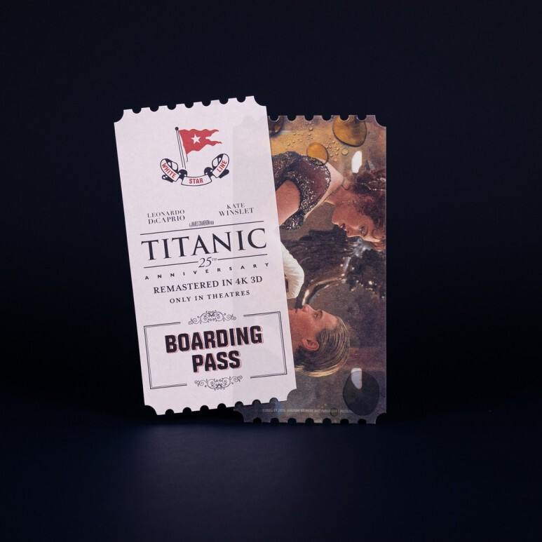 タイタニック　韓国限定　オリジナルチケット　ブックマークセット TITANIC Korea Mega Box Original Cinema Limited Edition Movie