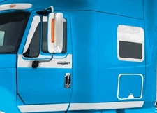 International Prostar Lonestar Sleeper Side Window Trim Chopped PAIR # 14733