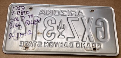 RARE ( GXZ🌵314 )ARIZONA MAROON CACTUS LICENSE PLATE | eBay