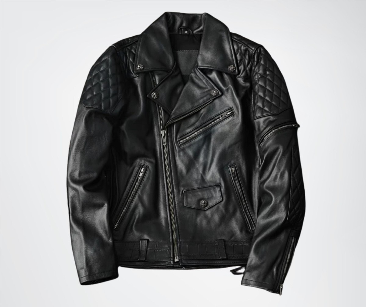 ☆ほぼ新品☆ CRIMIE 『W RIDERS LEATHER JACKET』 Motorcycle Jacket | Team Motorcycle