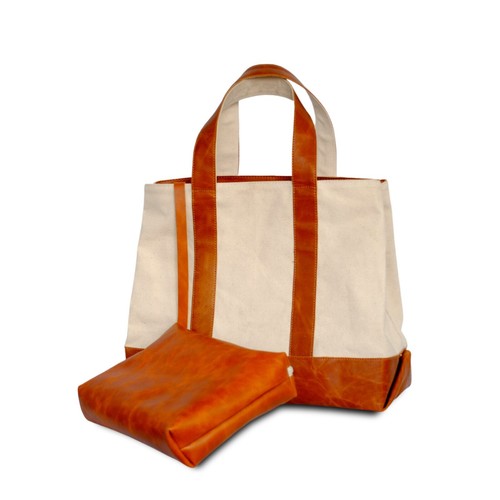 Canvas & Leder Beuteltasche - Bild 10 von 12