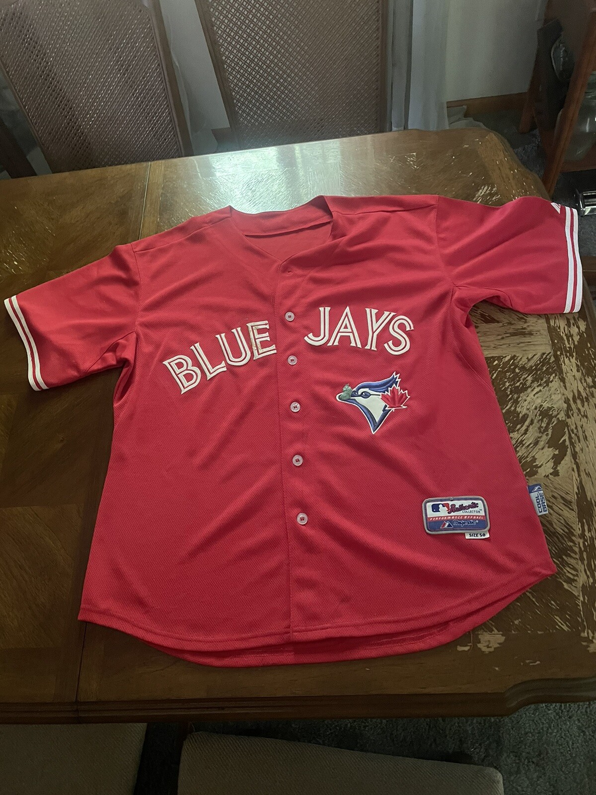 Toronto Blue Jays Jersey AUTHENTIC & STITCHED Size Men’s Large (50