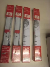 4 Factory sealed Richelieu Euro Slide 12 " 300mm 3/4 Ext. Side Mt. Drawer/White