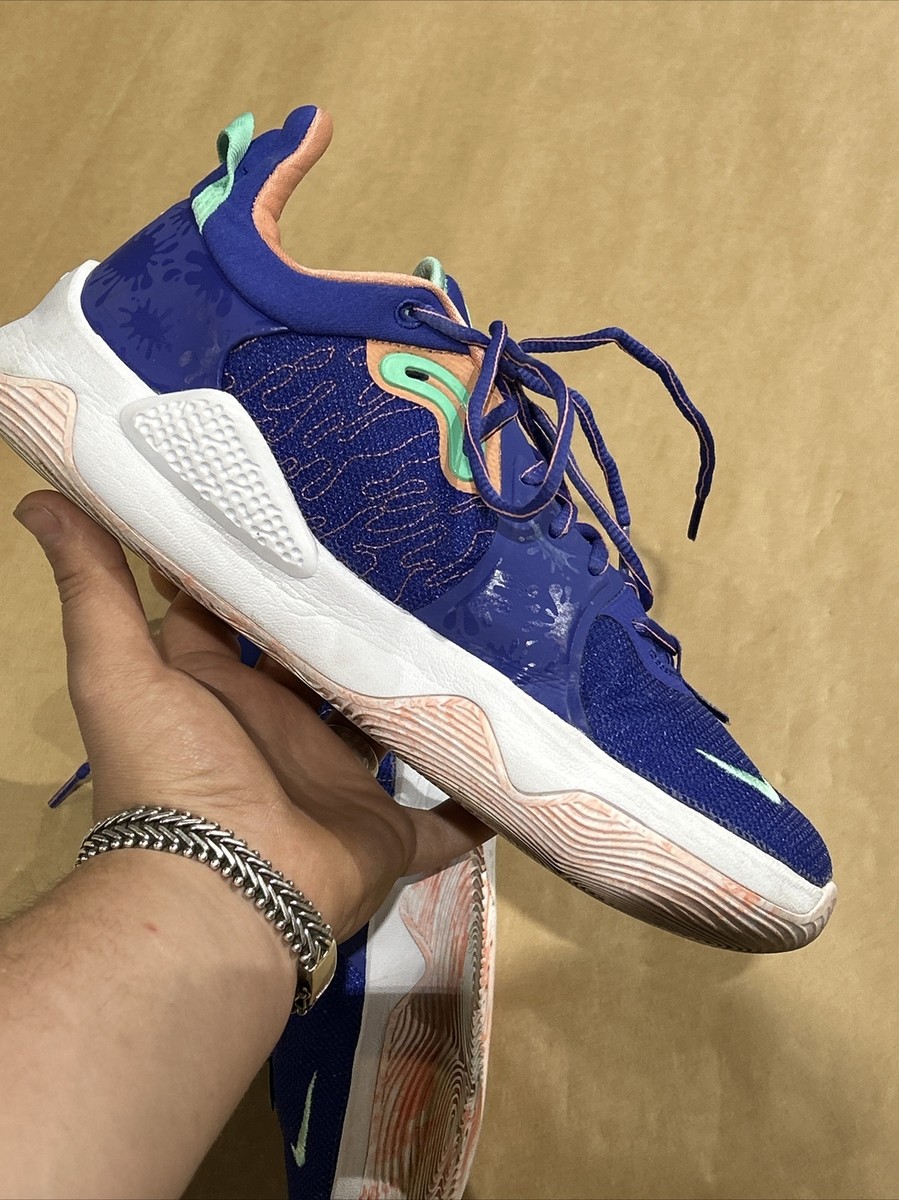 Nike Paul George PG 5 “La Drip” CW3143-400 Men's 10.5 USA Used