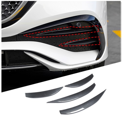 ABS Carbon Car Front Fog Light Eyebrow Trim Styling Kit For Benz E-Cass 2024+ - Picture 2 of 11