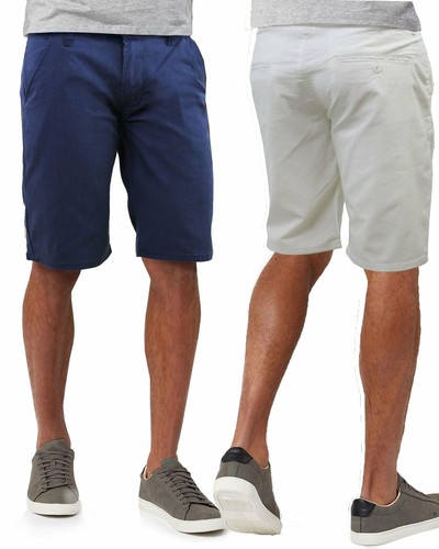 Bermuda Lino Uomo GIROGAMA Shorts Chino Pantalone Corto 8180IT | eBay