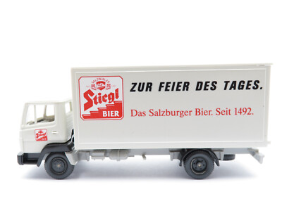 313HO /135 - Wiking HO - Mercedes 814 Koffer LKW Stiegl Bier - top - Typ 1