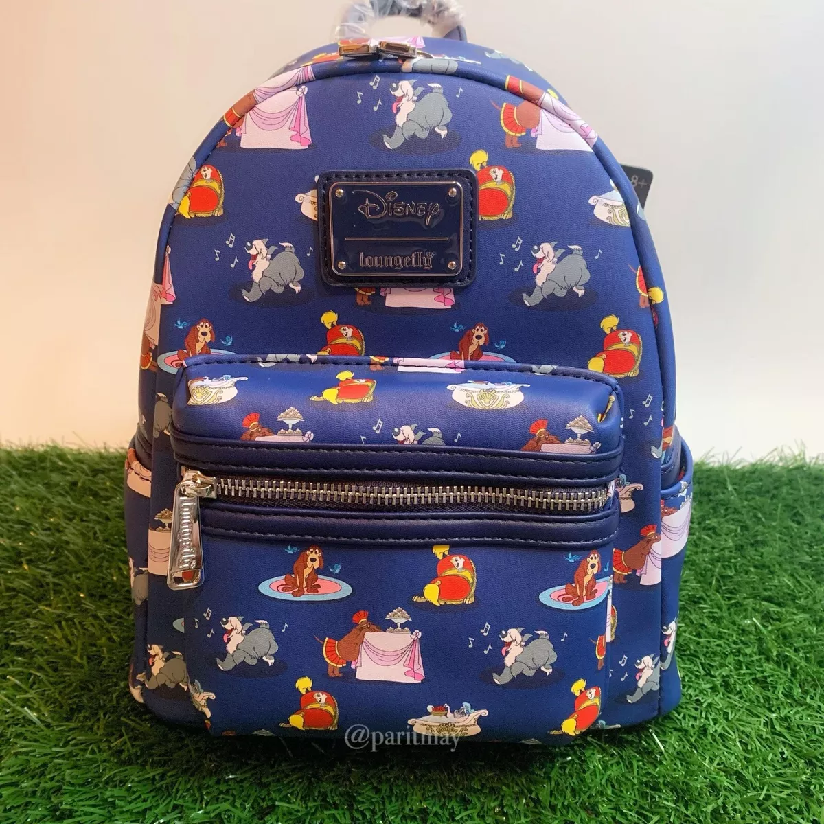 Loungefly Disney Princess Dogs Allover Print Mini Backpack u0026 Coin Purse Set  NWT | eBay