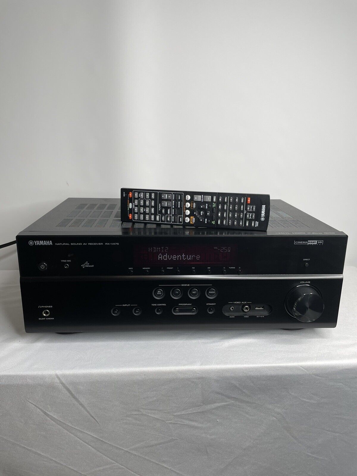 Yamaha RX-V475, 5.1 A/V Network Receiver, Bundled w/remote-80Wx5