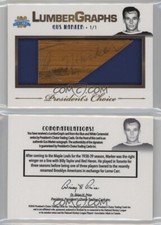 2016-17 President's Choice Centennial Lumbergraphs Gus Marker auto stick 1/1