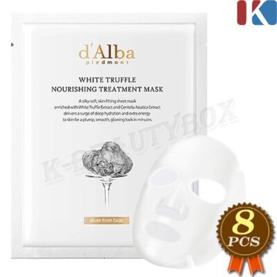 dAlba White Truffle Nourishing Treatment Mask 25ml 8pcs Moisturizing Mask Sheets