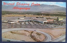 1960s Albuquerque New Mexico Winrock Shopping Center Birdseye Postcard