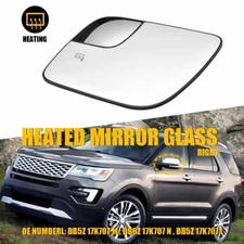 New Heated Side Mirror Driver Glass Side for Ford Explorer 2011-2019